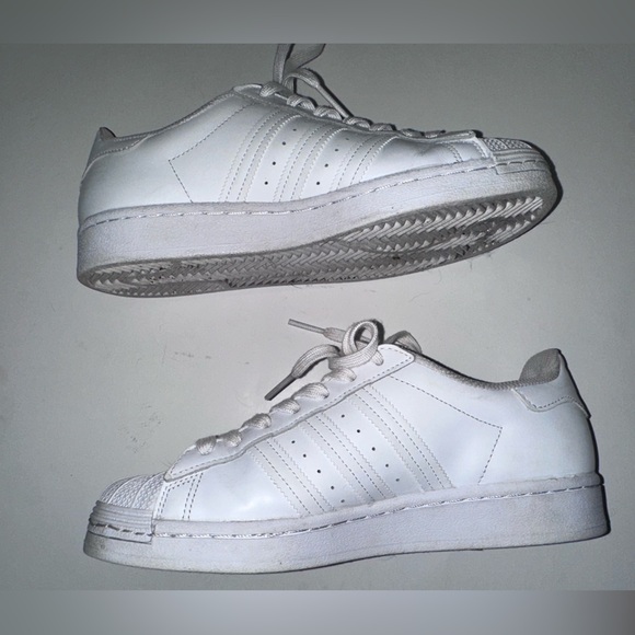 Adidas White Superstar Sneakers - Picture 2 of 8